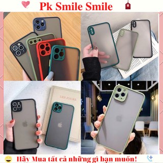 Ốp Lưng Iphone Nhám Basic Bảo Vệ Cam - Lưng ốp nhám - mờ chống bám mồ hôi, bám vân tay full màu Basic bảo vệ cam