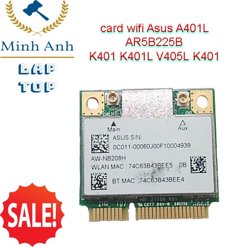 Thay Card WiFi l laptop Asus K401L, K401LB-AR5B225B