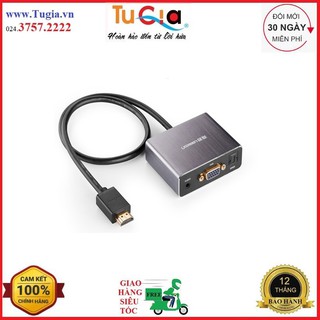Cáp chuyển hdmi to vga tích hợp audio, cổng quang spdif ugreen 40282 - hàng chính hãng