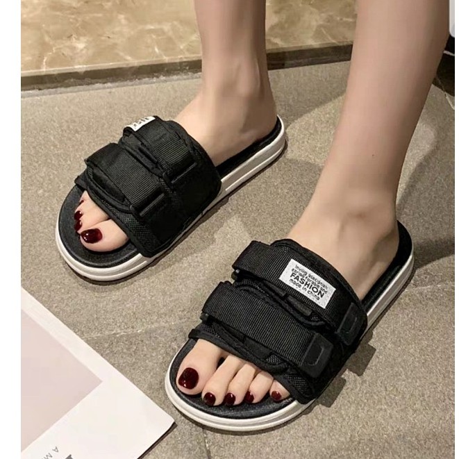 Dép quai ngang nam nữ unisex hot trend - 2 màu