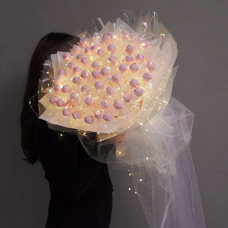 Bó Hoa Trong Suốt Sáng Tạo 520 Dùng Làm Quà Tặng Cho Bạn Gái 61