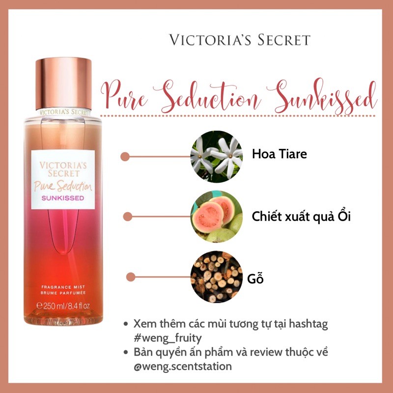 Xịt thơm toàn thân Victoria’s Secret mùi Pure Seduction Sunkissed