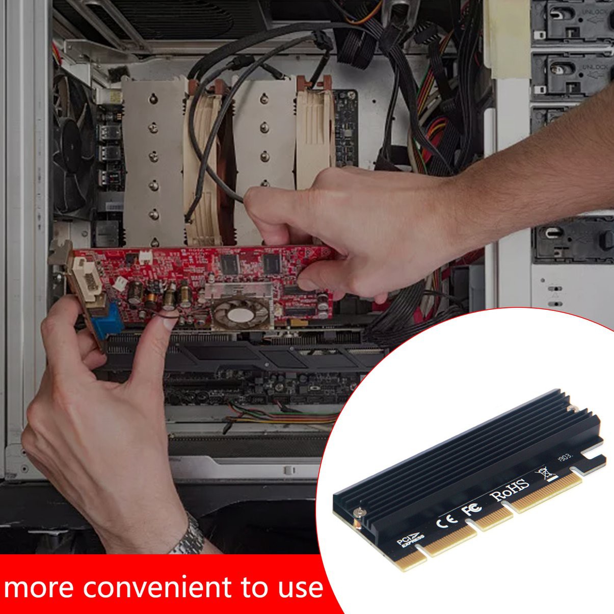 Mạch Chuyển Đổi Từ Pci-E 3.0 16x M.2 Có Đèn Led | BigBuy360 - bigbuy360.vn