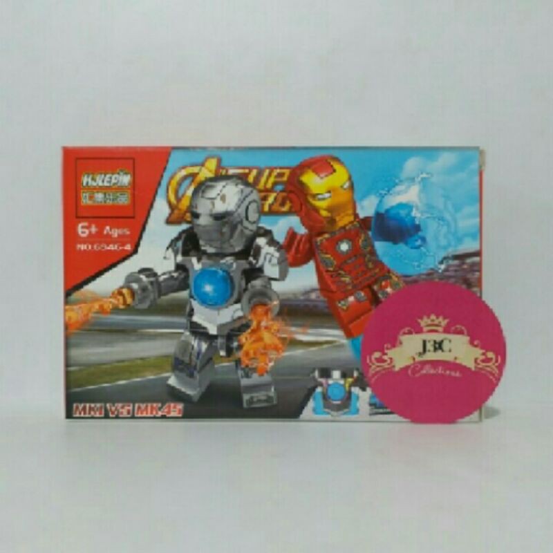 Bộ Đồ Chơi Lắp Ráp Lego Ironman 2 Mark 1 Và Mark 45 Chất Lượng Cao