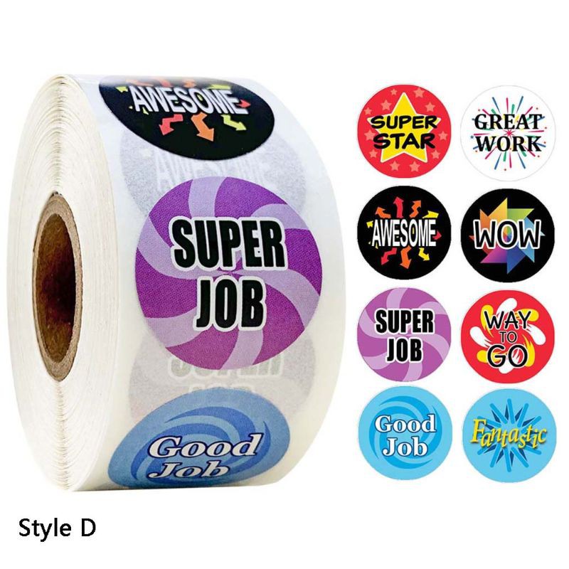 Cuộn 500 Sticker Dán Trang Trí Sổ Lưu Niệm