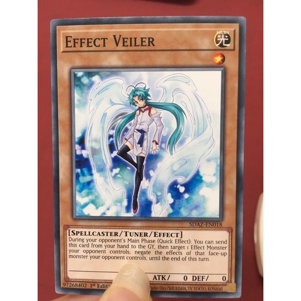 Đồ chơi thẻ bài yugioh chính hãng Effect Veiler sdaz