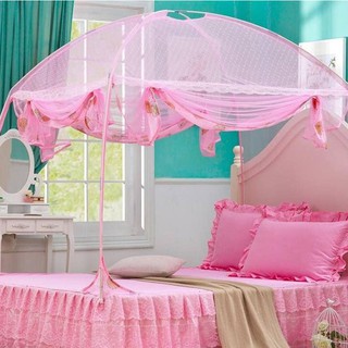 Màn (mùng) chụp di động dành cho mẹ & bé cỡ lớn ngang 1.2m dài 2m có đáy gọng nối -không  gấp gọn cao 1m7 -3 cửa