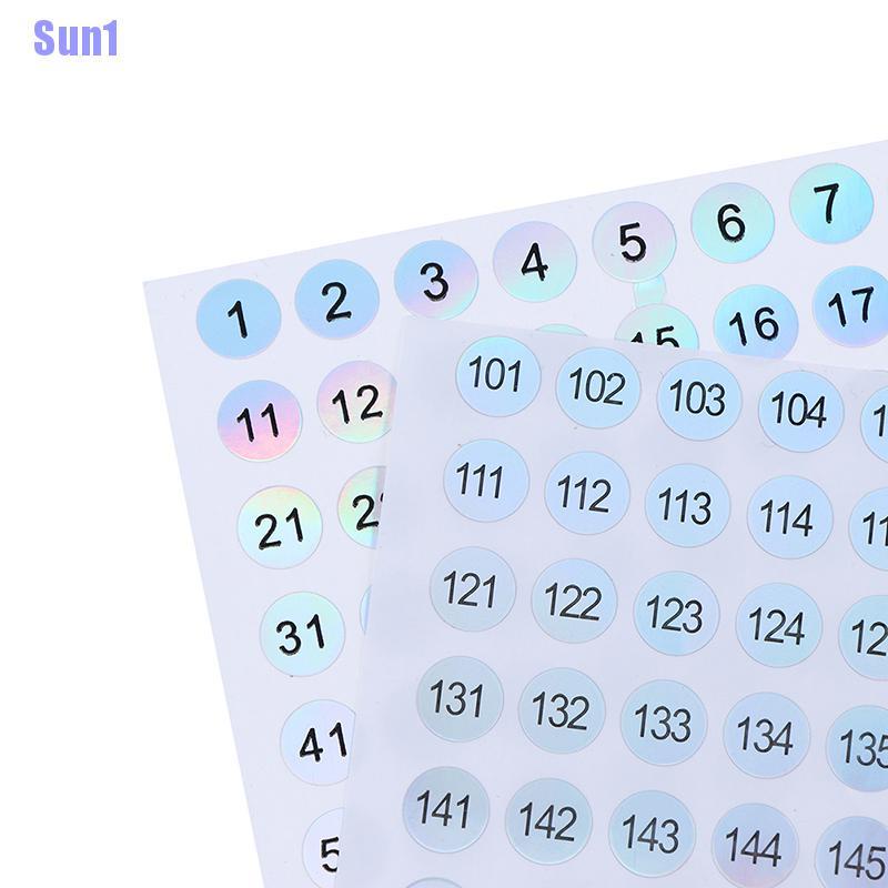 Miếng Dán Số Màu laser Chống Thấm Nước Tiện Dụng