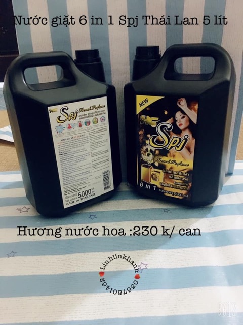RẺ VÔ ĐỊCHNƯỚC GIẶT SPJ THÁI LAN 5 Lít ĐEN,TÍM ,SIÊU SẠCH ,SIÊU THƠM ,CHÍNH HÃNG