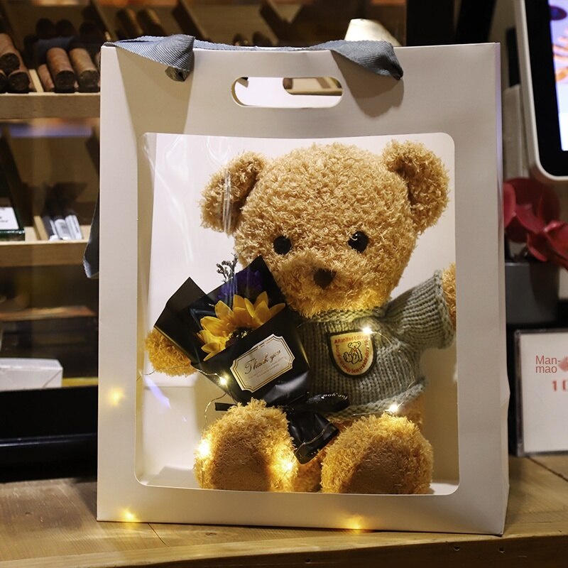 Gấu teddy nhồi bông kích thước nhỏ đáng yêu làm quà tặng dành cho bạn gái