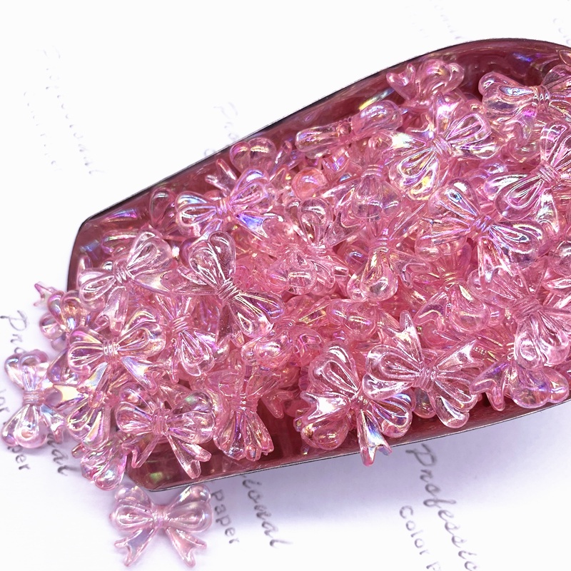 30 Cái / Lốc 15*18mm AB Dream Color Hình Nơ Phụ Kiện Làm Trang Sức Thủ Công