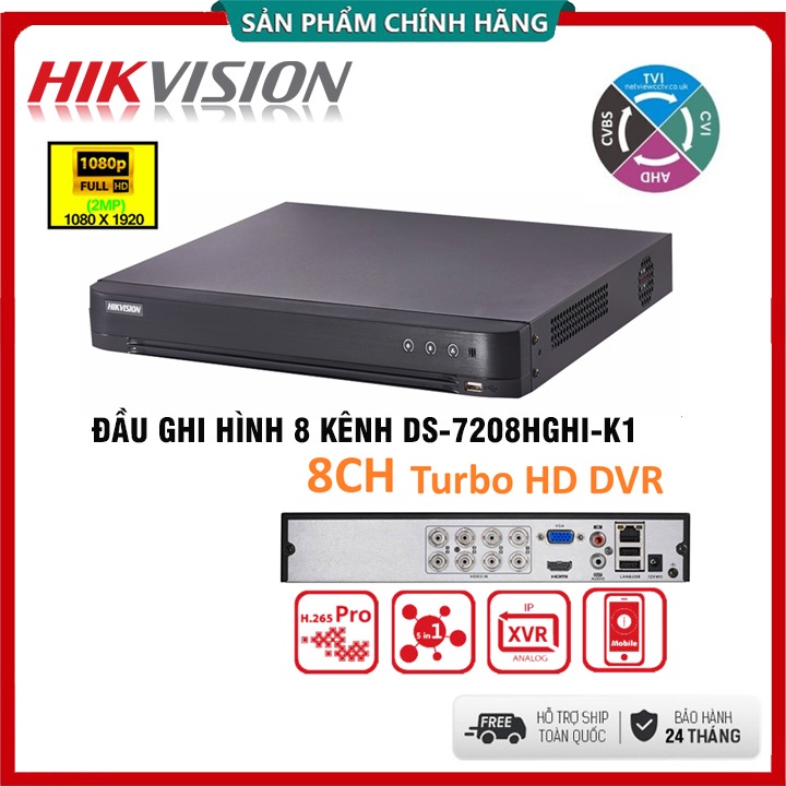 Đầu ghi hình Camera giám sát Hikvision 4 kênh | 8 Kênh | 16 Kênh 2.0mp | Hiviz Pro 4, 8,16 kênh 5.0MP - Chính Hãng