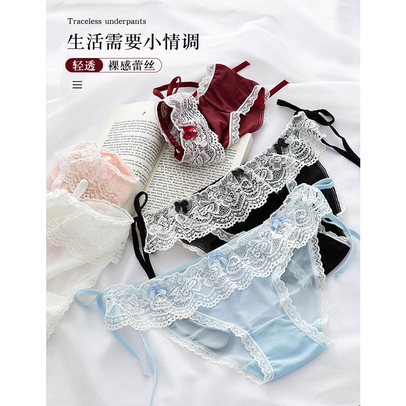 Quần Lót Nữ Sexy Ren Thiết Kế Dây Buộc Tùy Chỉnh Kiểu Trẻ Trung, Thoải Mái, Thoát Mát quyến Rũ