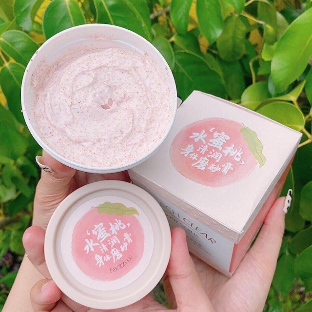Tẩy Tế Bào Chết Body PEACH Đào Cải Thiện Da Viêm Lông Giúp Da Trắng Sáng Mịn 200gr | BigBuy360 - bigbuy360.vn