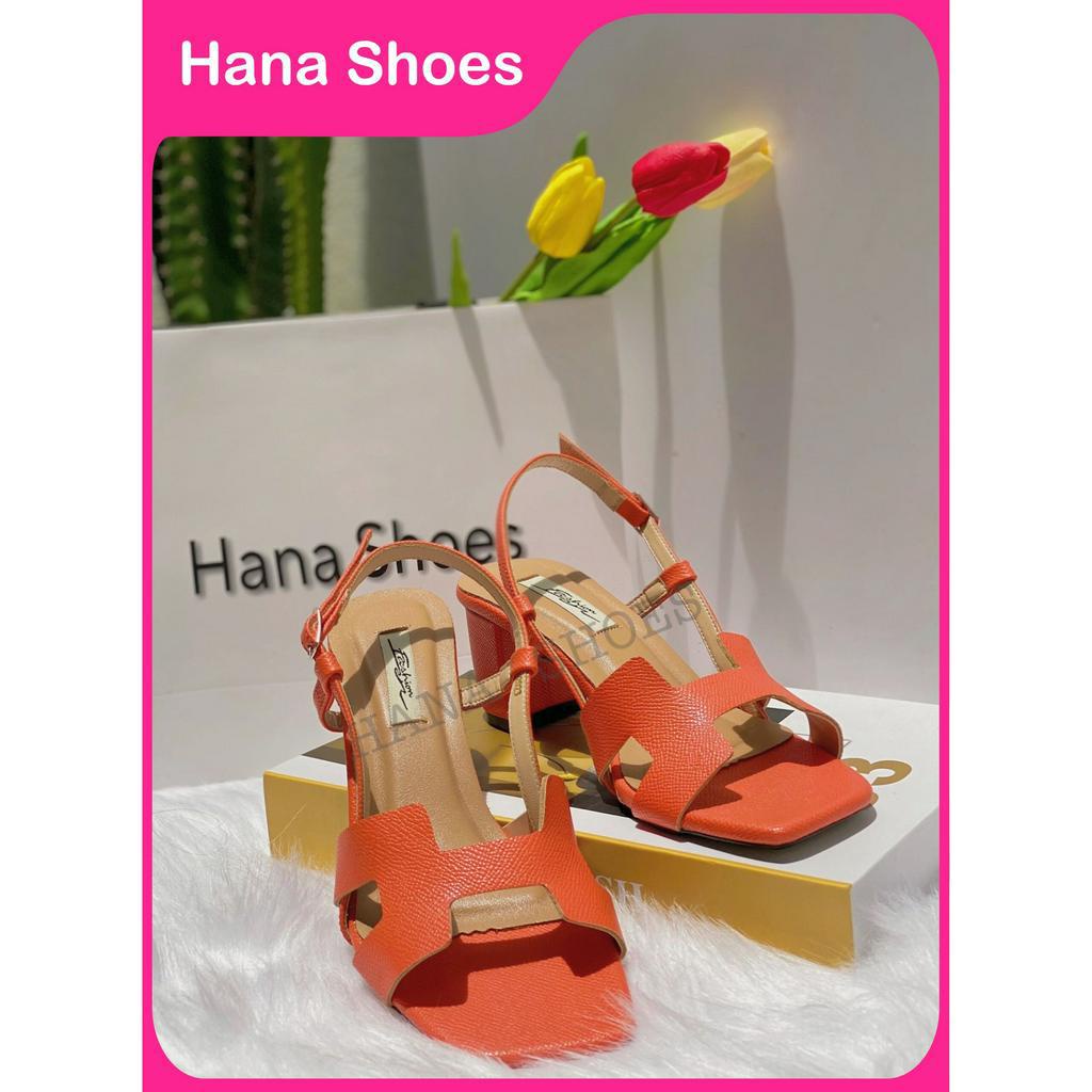 Sandal gót H-M cao cấp 5 cm chuẩn da H-M