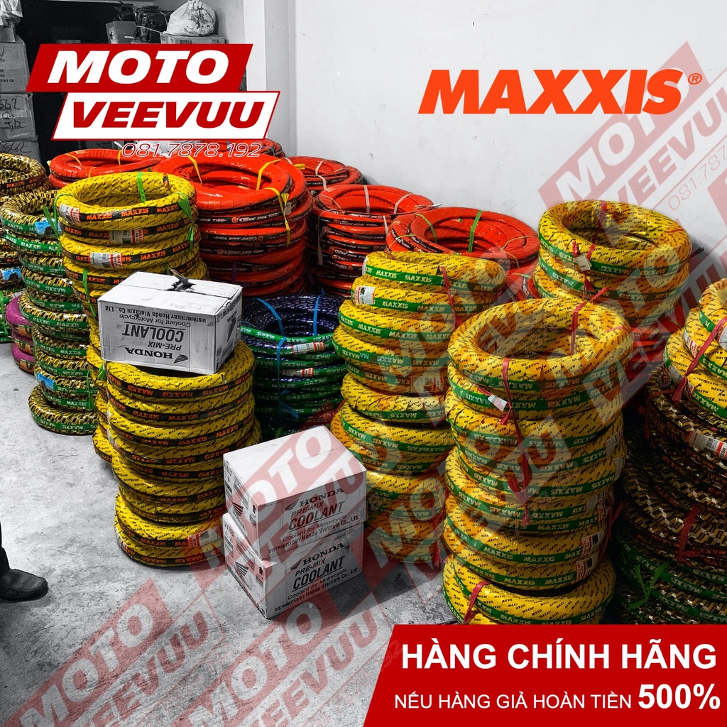 Vỏ lốp xe Maxxis Gai xương cá phượng hoàng V6 (Dùng ruột) 50/90-17, 60/90-17, 70/90-17, 80/90-17