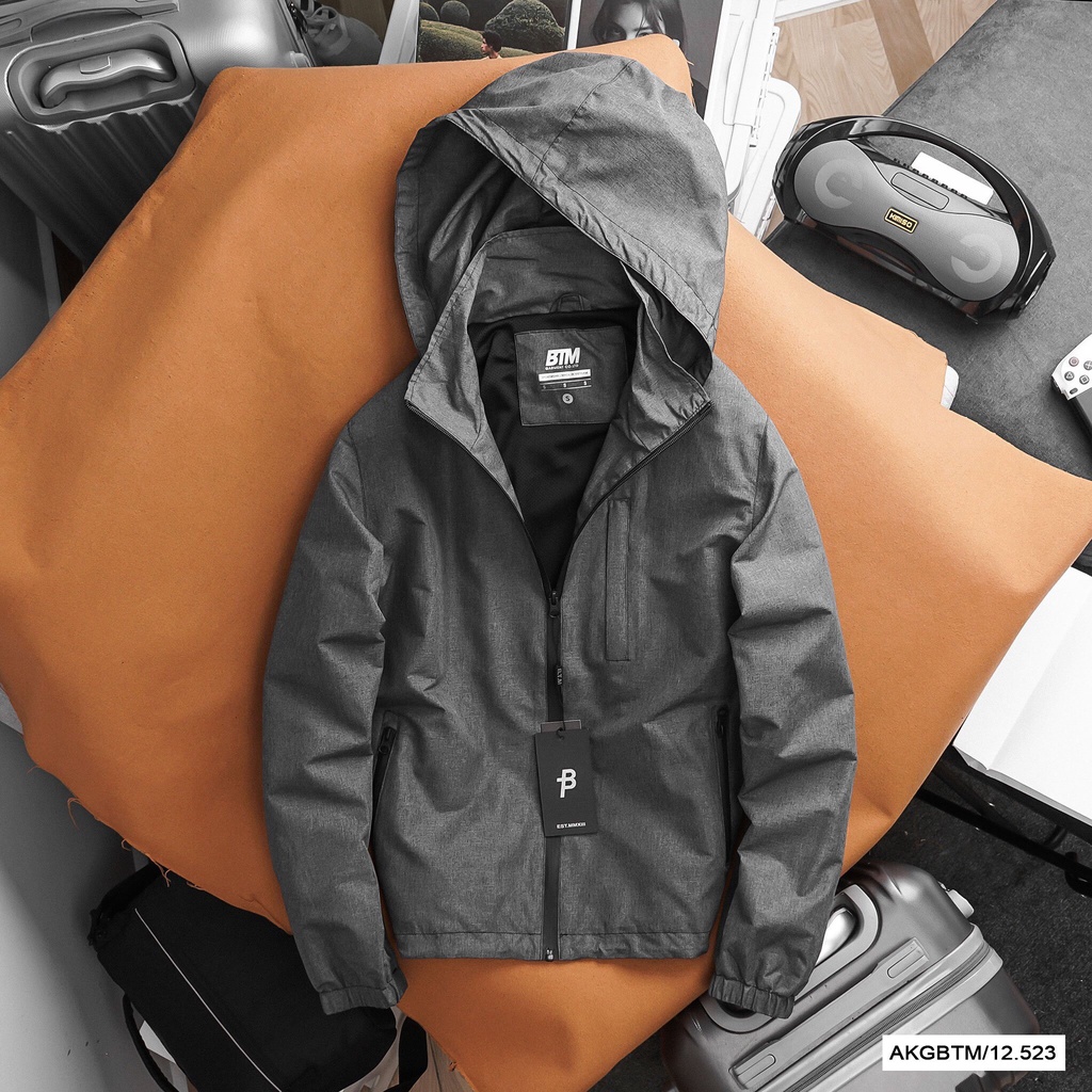 Áo khoác gió unisex, chất liệu gió cao cấp, trượt nước, chống UV 523