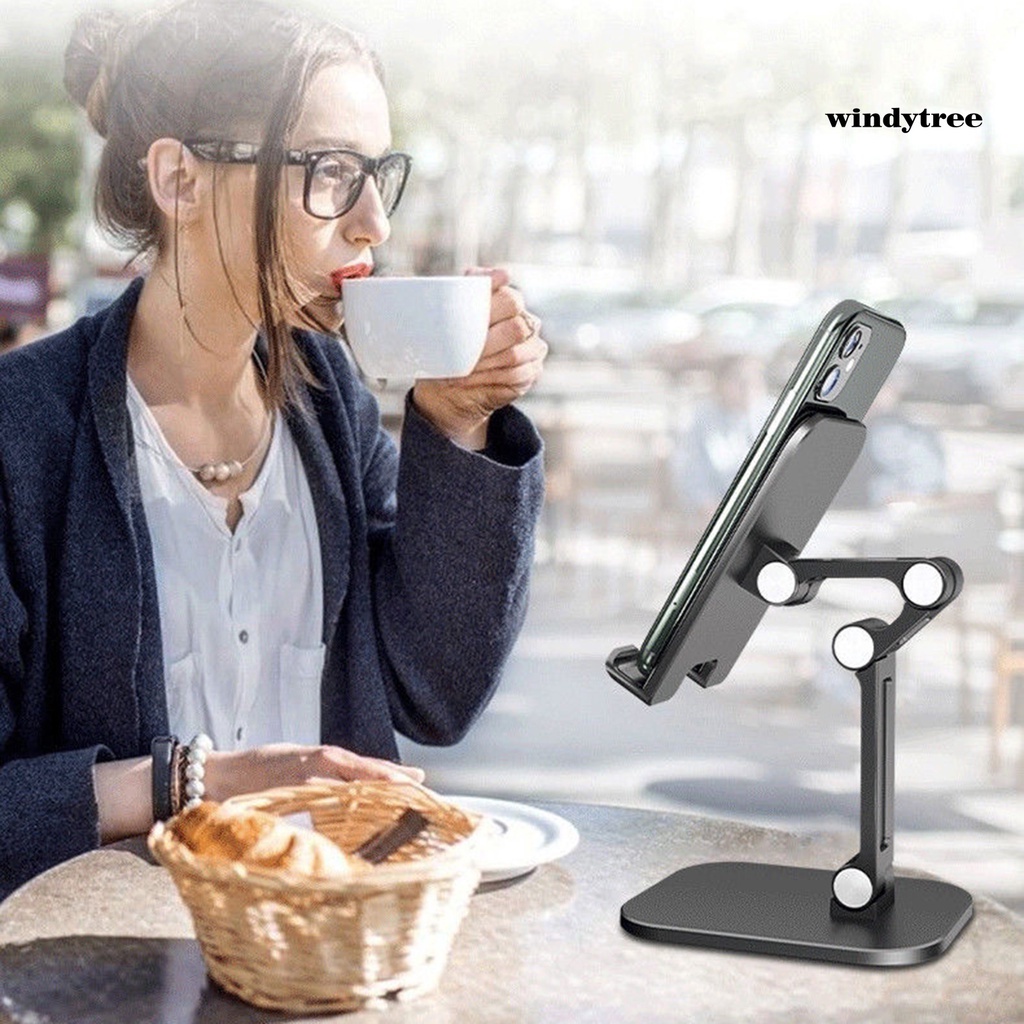 Giá đỡ điện thoại trên bàn đa chức năng nhựa, hợp kim nhôm có thể gập lại linh hoạt cho ipad và điện thoại desktophone