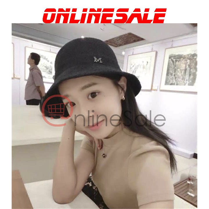 Mũ nón cói nữ đi biển Hàn Quốc chữ M phong cách trẻ trung năng động