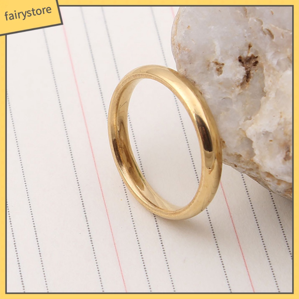 Nhẫn Đeo Tay Kim Loại Đơn Giản Thời Trang Unisex