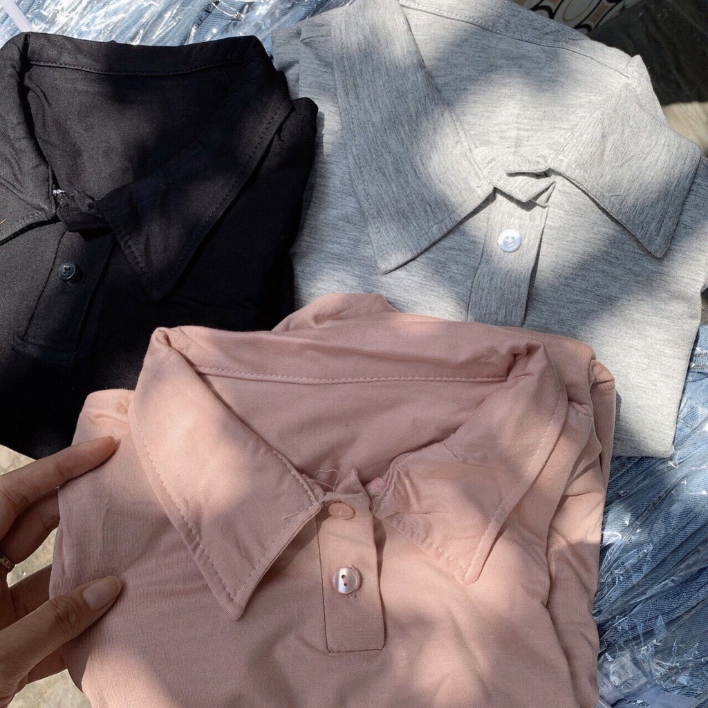 Đầm Thun Polo Ngắn Tay Có Cổ Phong Cách Hàn Quốc Thời Trang Cho Nữ ANN309 | BigBuy360 - bigbuy360.vn
