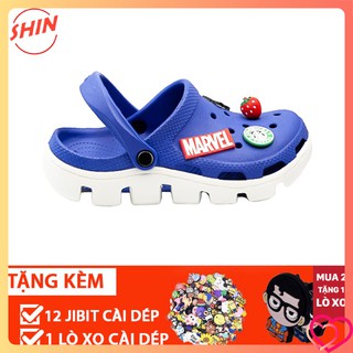 💖 dép cross xanh dương đậm đế lượn sóng siêu hịn, sục cros bít đầu hotrend DU01 Cao cấp 💖