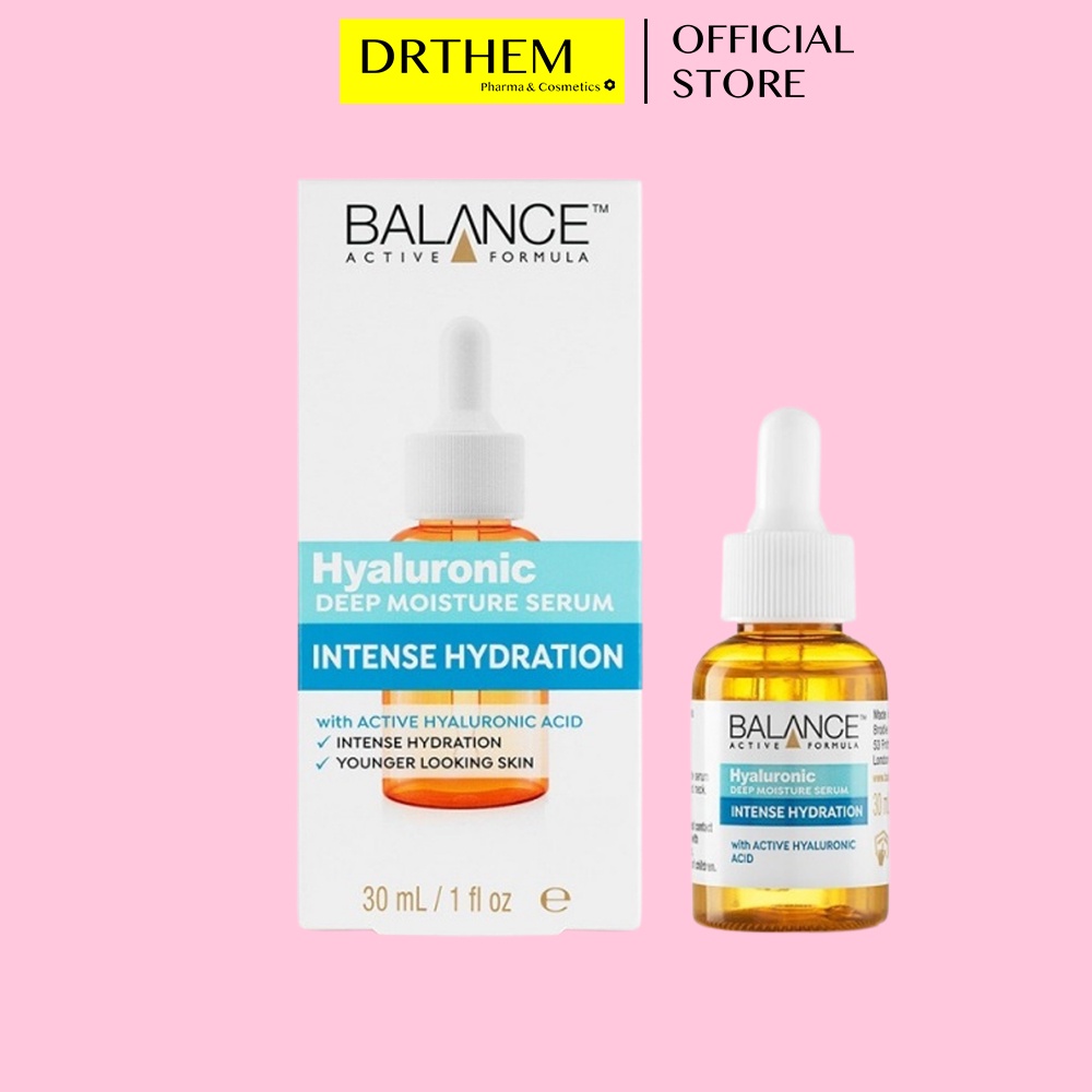 Serum Cấp Nước Dưỡng Ẩm Balance Active Formula Hyaluronic Deep Moisturizing 30ml - Hạn Chế Tiết Dầu