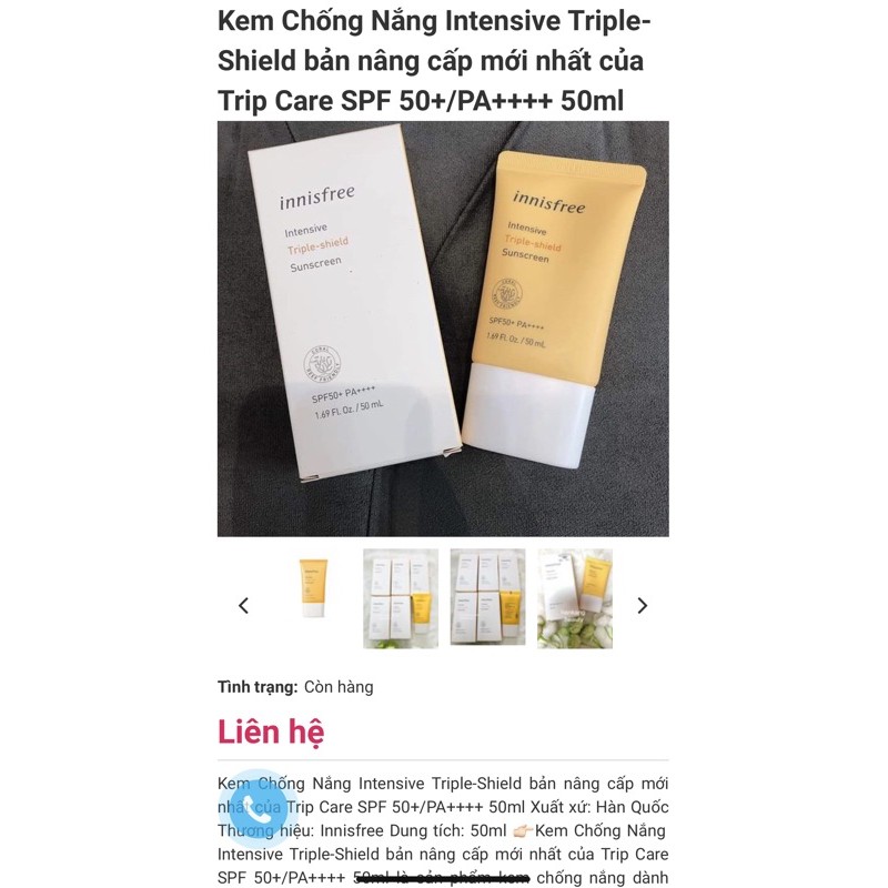 [Mã COS1904 giảm 8% đơn 300K] Kem chống nắng Innisfree chính hãng Hàn Quốc | BigBuy360 - bigbuy360.vn