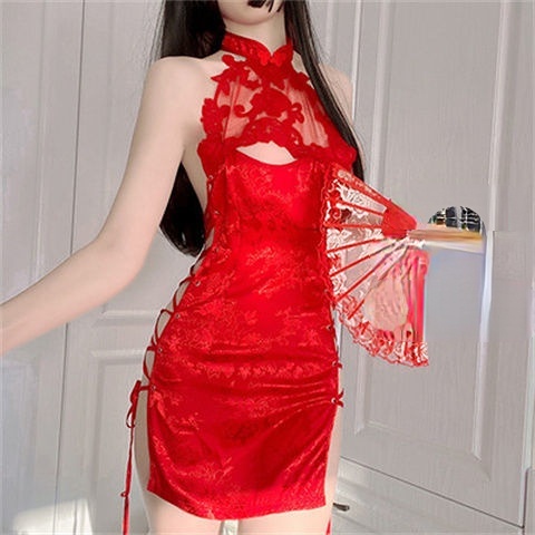 Bộ Đồ Ngủ Kiểu Sườn Xám Thiết Kế Quyến Rũ Cho Nữ | BigBuy360 - bigbuy360.vn
