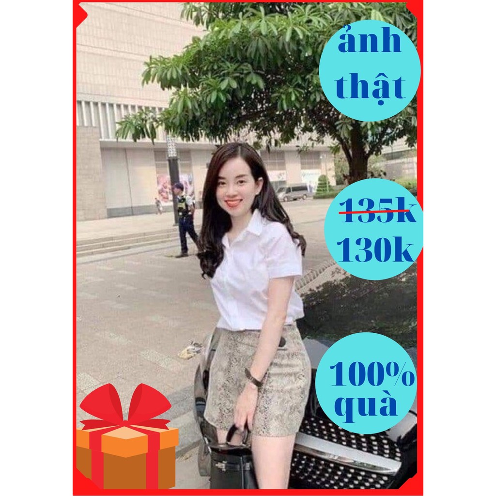 Áo somi trắng loại ko túi cực kì đẹp phù hợp công sở đi làm đi chơi, sang trọng