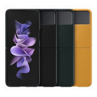 Ốp lưng Da Samsung Galaxy Z Flip 3 Leather Cover Hàng chính hãng