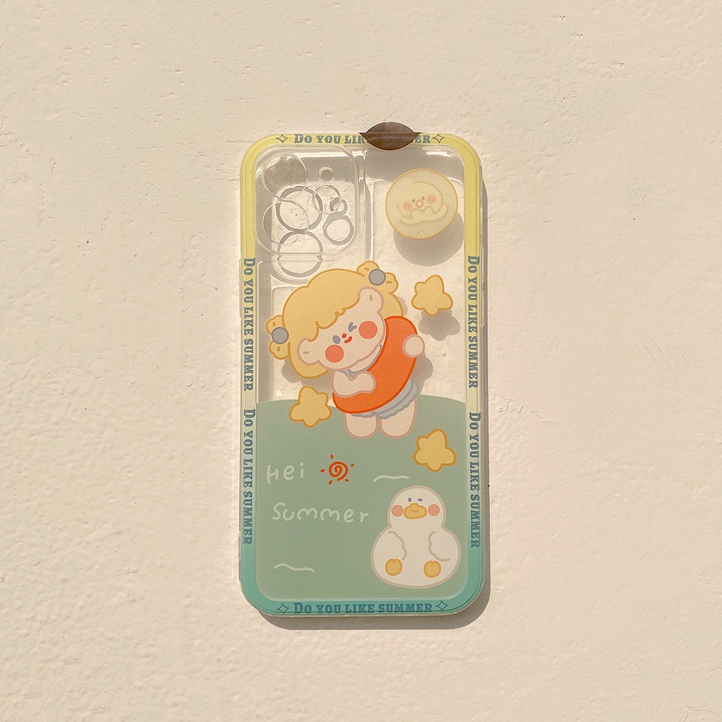 Ốp lưng iphone silicon hoạt hình dễ thương cho Iphone 7 8 Plus SE X XS XS Max 11 12 13 Pro Max