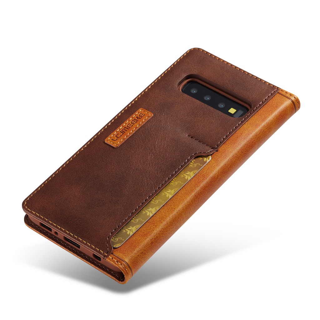 Bao da điện thoại nhiều màu có ngăn đựng thẻ cho Samsung S8 S10 Plus S10e | BigBuy360 - bigbuy360.vn