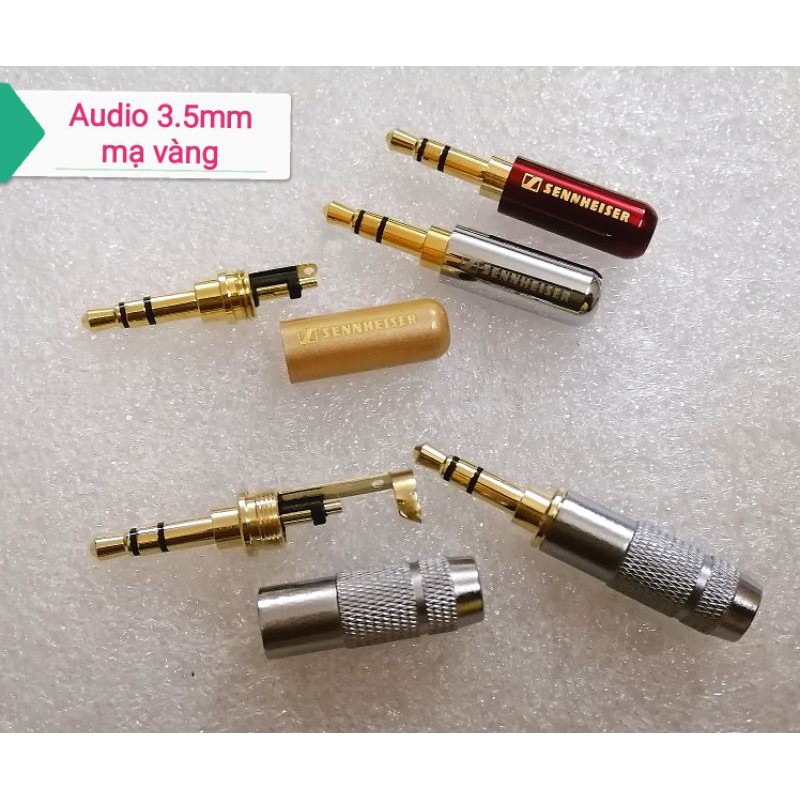 Đầu jack Audio stereo 3.5 mm đồng mạ vàng cao cấp