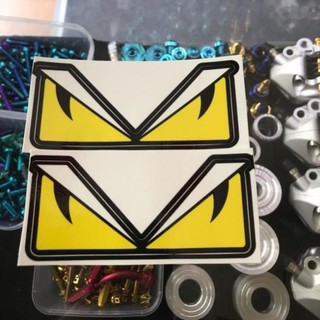 Combo 2 tem dán fendi con mắt dán xe