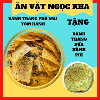 300G Bánh tráng phô mai tôm hành + tặng bánh tráng dứa rong biển
