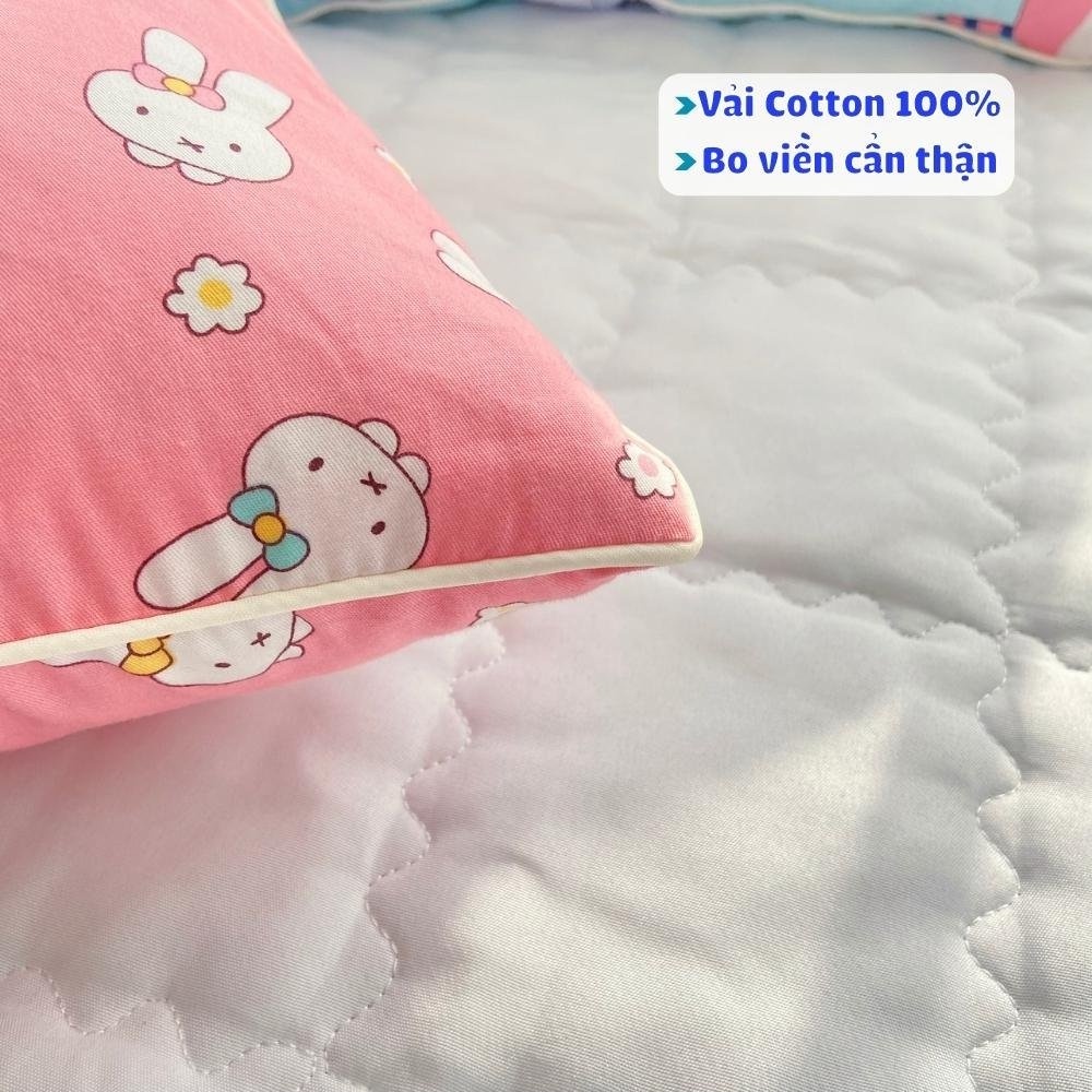 Gối nằm cho bé bằng cotton Muji (LOẠI 1) mềm mại kích thước 30x40 cm, gối nằm trẻ em, gối nằm cho trẻ sơ sinh - Family86