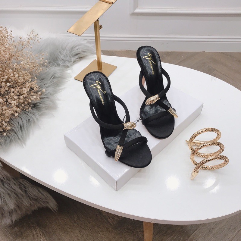 Guốc đá rắn quấn cổ chân gót nhọn fullbox