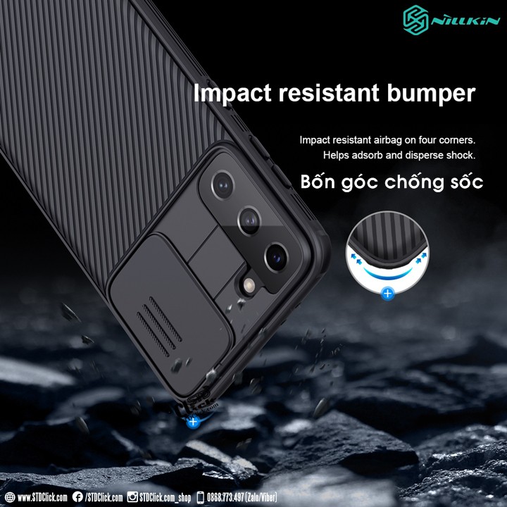 ỐP LƯNG SAMSUNG GALAXY S21 PLUS 5G NILLKIN CAMSHIELD PRO BẢO VỆ CAMERA CHÍNH HÃNG