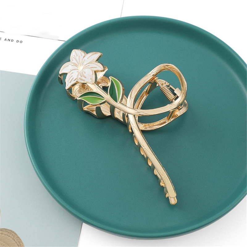 Kẹp Tóc Càng Cua Lớn Hình Hoa Thời Trang Cho Nữ