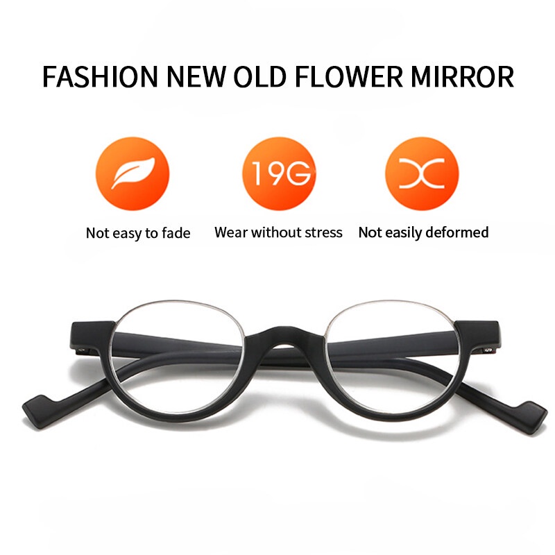 Kính Đọc Sách Gọng Tròn HD Thoải Mái Thời Trang Cho Nam Và Nữ