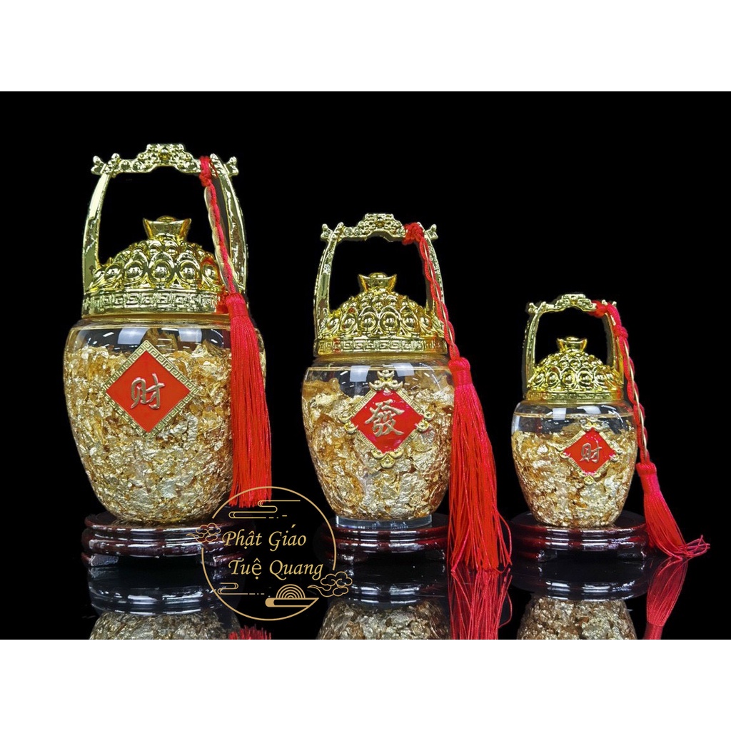 Xô Nước Vàng Lá ( Phật Phẩm Phong Thủy Thu Hút Tài Lộc ) - phật giáo tuệ quang