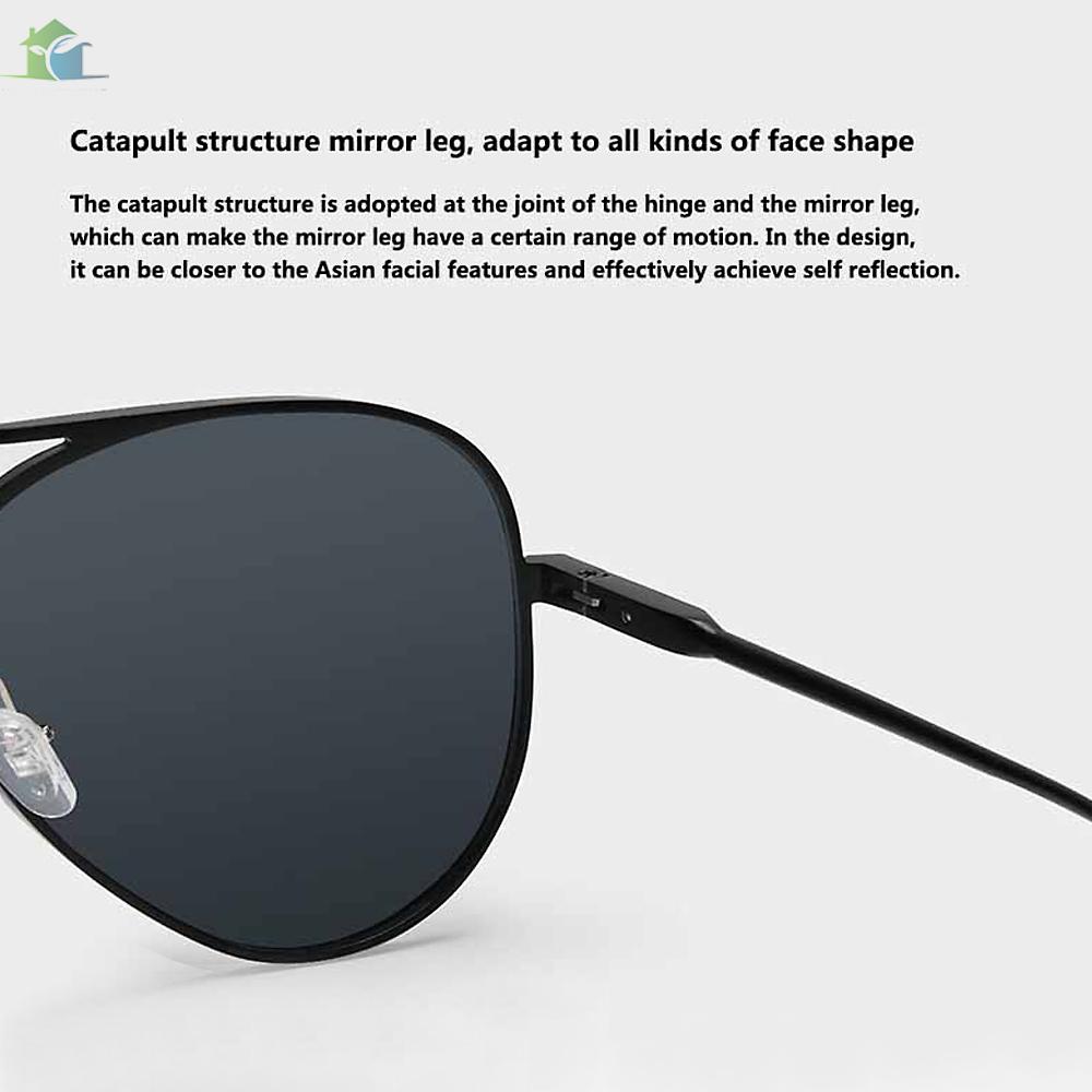 YOUP   Mijia Polarized Sunglasses Unisex UV400 Sport Sunglasses Ultra Lightweight Ideal for Driving or Sports Activity Grey