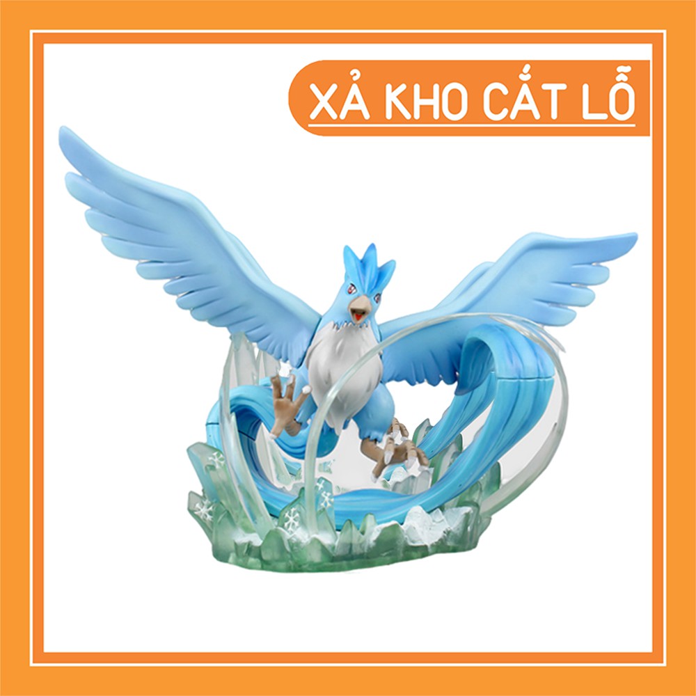 Pokemon Huyền thoại Articuno (Phượng hoàng băng giá) sải cánh dài 18 cm, tinh xảo, tuyệt đẹp