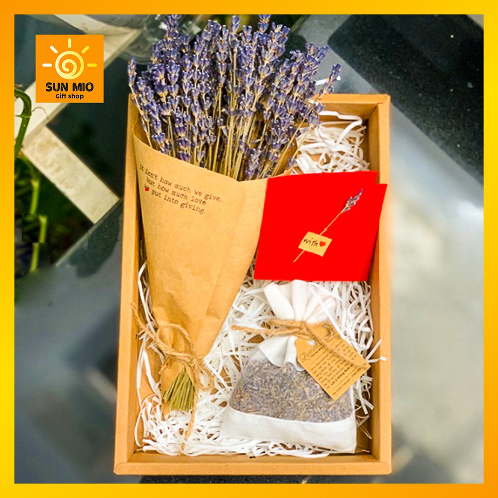 Set quà handmade độc đáo tặng bạn gái, bạn thân Lavender Gift Box (Tặng thiệp mini)