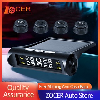 ZOCER Car Tire Pressure TPMS Monitoring System Wireless Tyre Pressure Sensor Monitor