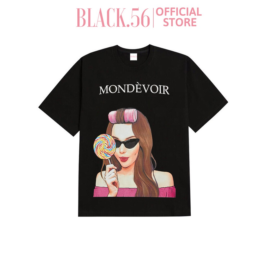 Áo thun nữ MONDEVOIR-Only look sweet , áo phông form rộng tay lỡ cá tính hiện đại chất cotton dày dặn