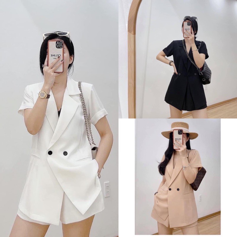 Set quần áo cổ vest