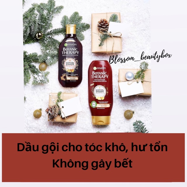 Dầu gội Gừng Mật ong chúa cho tóc khô Garnier