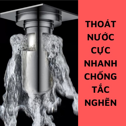 [NGĂN MÙI THOÁT NƯỚC NHANH]Phụ kiện Ngăn mùi nhà tắm - INOX 304 lắp thoát sàn chống mùi hôi ngăn vi khuẩn trào ngược lên